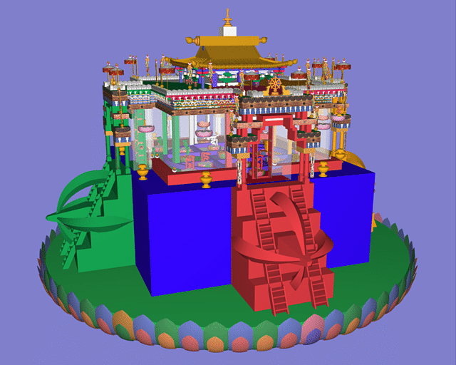 3D digital mandala model