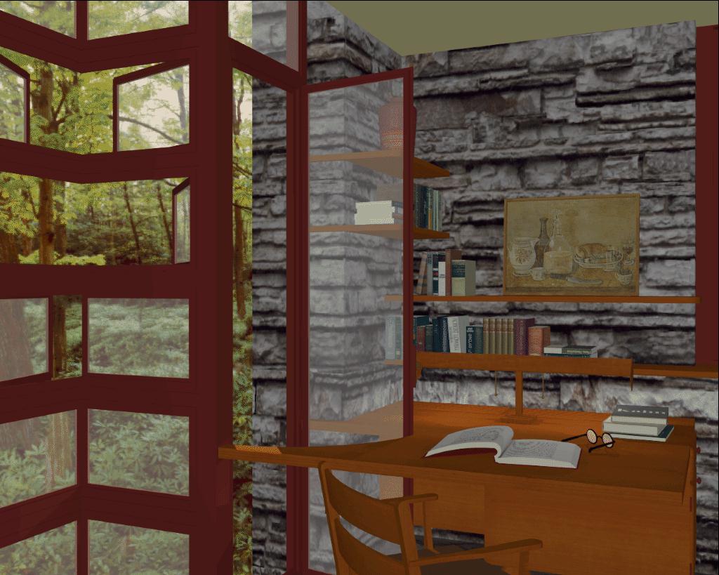 Fallingwater dressing room render